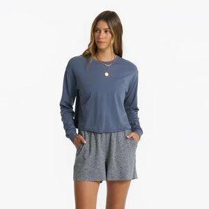 Women’s Vuori Long-Sleeve Coast Tee in Azure Size S MSRP: $54